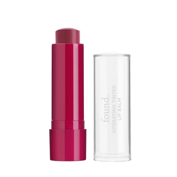FOUND Lip Hydrating Tinted Lip Balm, 40, Poppy Kiss, 0.125 Fl Oz - Picture 3 of 5